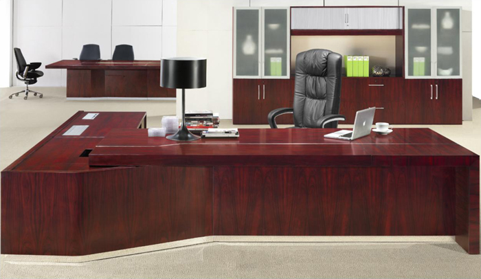 Office Desk|Complete Set Office Furniture|Office Furniture|High-grade Executive Desk|实木大班台|实木办公台 CG-BEX-038