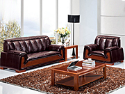 Traditional Leather SofaCG-CTZPSF-04_Office Furniture_Traditional Leather Sofa_Office Sofa