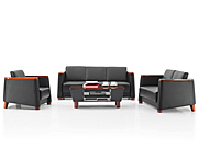 Traditional Leather SofaCG-CTZPSF-09_Office Furniture_Traditional Leather Sofa_Office Sofa