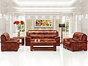 Traditional Leather SofaCG-CTZPSF-12_Office Furniture_Traditional Leather Sofa_Office Sofa