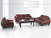 Traditional Leather SofaCG-CTZPSF-19_Office Furniture_Traditional Leather Sofa_Office Sofa
