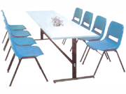 Plastic Dining Table&Chair CG-D021+D012