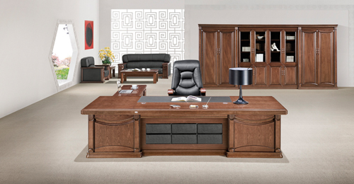 Office Desk|Complete Set Office Furniture|Office Furniture|High-grade Executive Desk|实木大班台|实木大班桌|大班台|大班桌|总裁台|总经理台 CG-K2K281