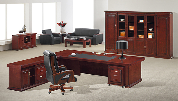 Office Desk|Complete Set Office Furniture|Office Furniture|High-grade Executive Desk|实木大班台|实木大班桌|大班台|大班桌|总裁台|总经理台