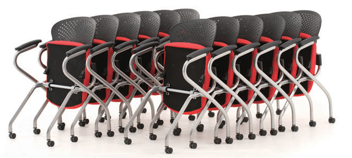 Training Furniture|Multifunction Chair|Office Furniture|Fabric Multifunction Chair|多功椅|培训椅